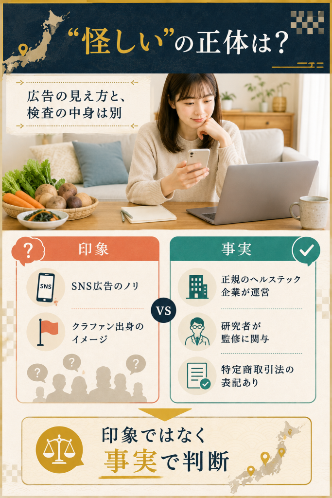 kinsへの印象と運営・監修体制の事実を分けて整理した図解